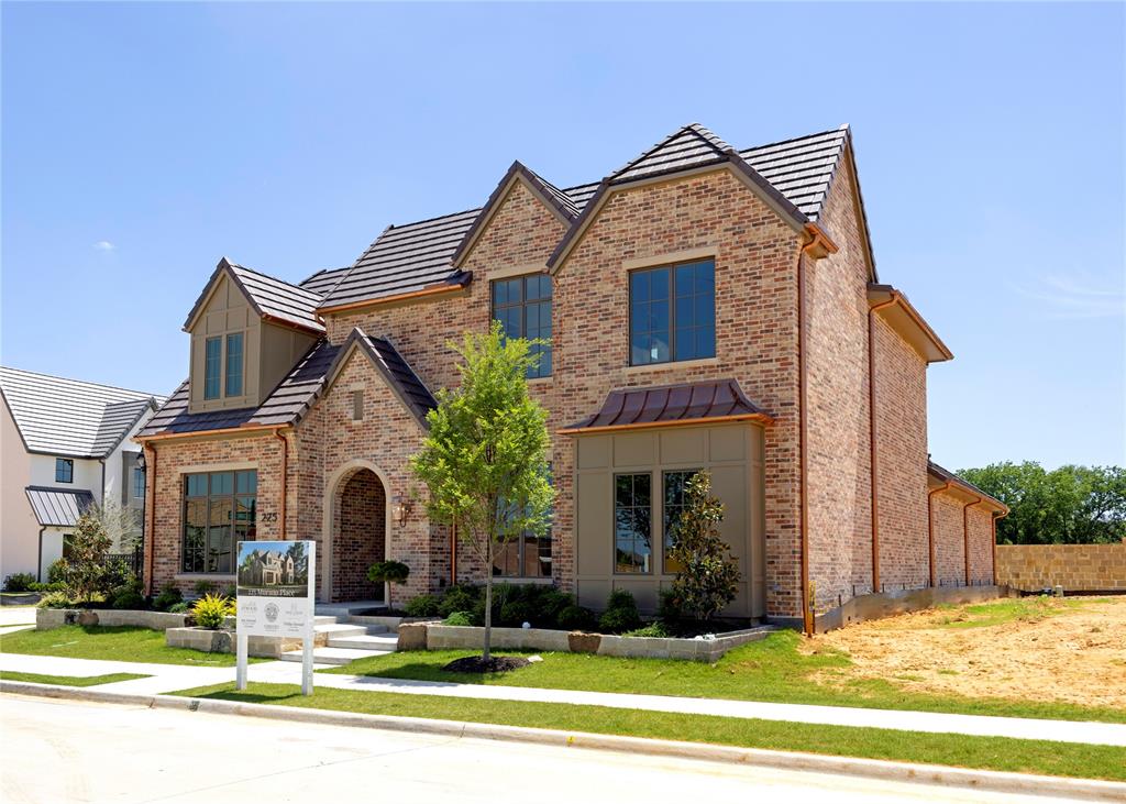 A striking blend of European elegance and modern sophistication, 225 Murano Place makes an unforgettable first impression from the moment you arrive. Nestled in the prestigious Carillon Parc community in Southlake, this 4,816 sq. ft. custom residence by Atwood Custom Homes is designed for those who appreciate elevated living and intentional design. Thoughtfully crafted with both luxury and livability in mind, this 5 bdrm., 5.5 bthrm. home showcases a seamless open concept layout ideal for everyday comfort and upscale entertaining. The gourmet kitchen serves as the heart of the home, featuring professional grade appliances, an expansive island and effortless flow into the dining and living areas, where a stunning fireplace creates a warm, inviting atmosphere. A fully equipped prep kitchen enhances functionality for hosting. The first floor primary suite offers a private retreat with a spa inspired bath. While a guest suite on the main level provides comfort and convenience. The entry leads to a versatile flex space creates the a setting for a home office, lounge or gathering space. Upstairs, 3 bedrooms each include ensuite baths and generous closets, offering privacy for family and guests alike. A large loft provides an additional living area ideal for relaxing or entertaining and a second floor laundry room adds everyday ease. Experience the craftsmanship and lifestyle of 225 Murano Place. Contact the listing agent today schedule your private consultation with the builder.