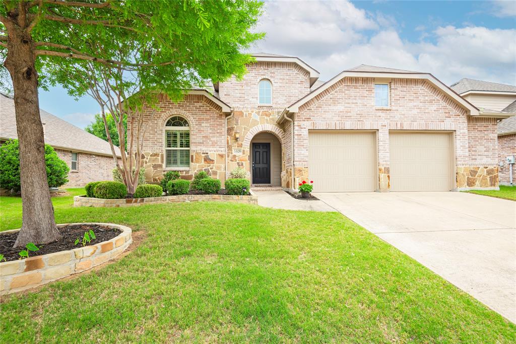 Built by Highland! Experience Pride of ownership in this exceptional 4 bedroom 3 bath residence located in the prestigious Prosper ISD. Designed with both elegance and versatility in mind, this thoughtfully appointed home offers three bedrooms and a private office on the main level and the upper level features an additional bedroom and expansive gameroom, ideal for entertaining and guest accommodations. The spacious primary suite serves as a true sanctuary, offering generous proportions and a sense of quiet luxury. At the heart of the home, the living space is anchored by a striking stone fireplace, creating a warm and cozy ambience. Seamless indoor-outdoor living awaits with a covered patio perfect for year round enjoyment , complimented by an additional open air deck too!  The 2.5 car garage provides ample space for storage and convenience.  Perfectly positioned , this home offers walkable access to two beautifully maintained parks, including pickleball courts and basketball courts with walking trails as well as the nearby elementary school. This is a rare opportunity to own a home that effortlessly combines style and comfort. Community boasts a pool and splash zone too! NO MUD NO PID