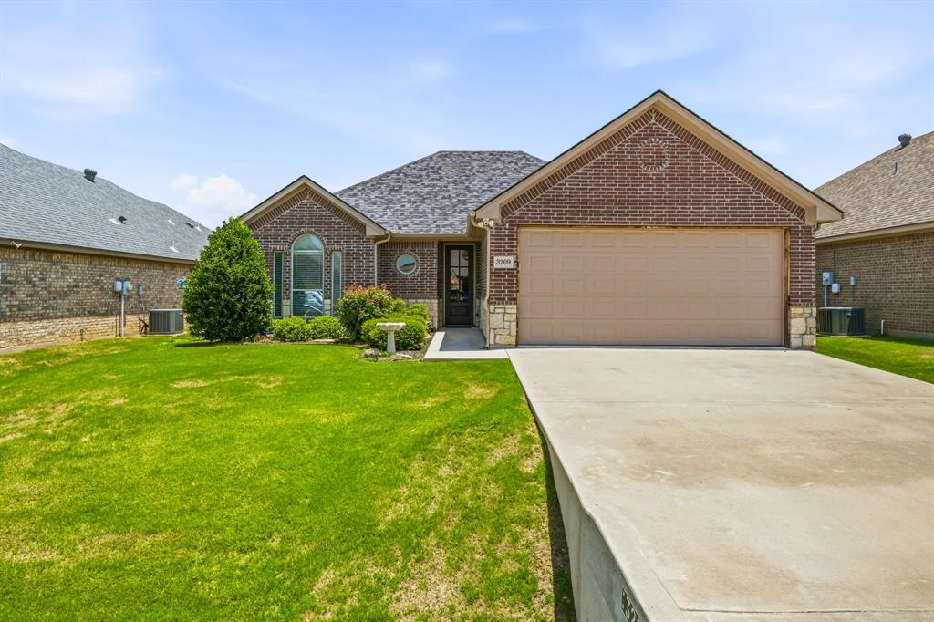 Welcome home to this beautifully updated and meticulously maintained 3-bedroom, 2-bath home offering 1,492 square feet of comfortable living in a desirable Granbury neighborhood. With fresh interior paint, new bedroom carpet, and thoughtful upgrades throughout, this home is truly move-in ready. The kitchen features new appliances, new blinds, and a new garbage disposal, making it both stylish and functional. The open layout provides an inviting space for everyday living and entertaining, while the spacious primary suite offers a relaxing retreat. Step outside to enjoy the extended back patio—perfect for grilling, relaxing, or hosting friends and family. The landscaped yard is enhanced by five beautiful crepe myrtles, adding color throughout the seasons. Gutters have been added, as well as a Ring video doorbell and driveway camera for peace of mind. Located within walking distance to a neighborhood playground and pickleball courts, this home not only offers a large backyard, but additional opportunities to meet your neighbors and start some friendly competition. Whether you're a first-time buyer, looking to downsize, or searching for a low-maintenance home, this is a fantastic opportunity you won't want to miss.
Information contained in this listing is reliable, but not guaranteed.