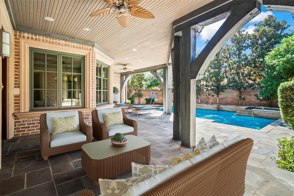 Luxury and craftsmanship define this custom-built estate in the prestigious, gated, and guarded community of Stonebriar Park. From the moment you approach, the slate roof and copper gutters offer a glimpse of the exceptional quality that lies within. Inside, every detail reflects a commitment to excellence, including energy-efficient foam insulation that will surprise you with lower utility bills & offers practical attic storage. Rich wood detailing adorns the floors, doorways, walls, and ceilings, showcasing timeless beauty—no MDF in sight! The thoughtful and versatile floor plan caters to all lifes stages. Whether you're enjoying the spaciousness of the entire home or settling comfortably on the first floor, the three mini-suites on the second level are perfect for holiday gatherings and extended family stays. The gourmet kitchen is complemented by a traditional scullery, offering both elegance and practicality for all your culinary needs. All the awesome details won't fit here.