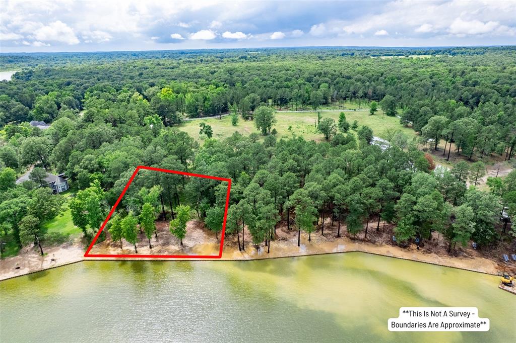 Take a look at this beautiful MAIN LAKE Waterfront Lot with NO HOA! With about TWO MILES of easterly big lake views on Lake Bob Sandlin, this gently-sloping lot features about 1.66 acres with slightly over 174' of lake frontage completely supported by a new vinyl retaining wall. Covered in HUGE pine and hardwood shade trees, this gorgeous lot represents an easy building site, no matter where on the lot you choose to build. And facing into the summer breezes from the south and southeast, with good, deep water, this lot truly has everything you could ask of a lakefront location.