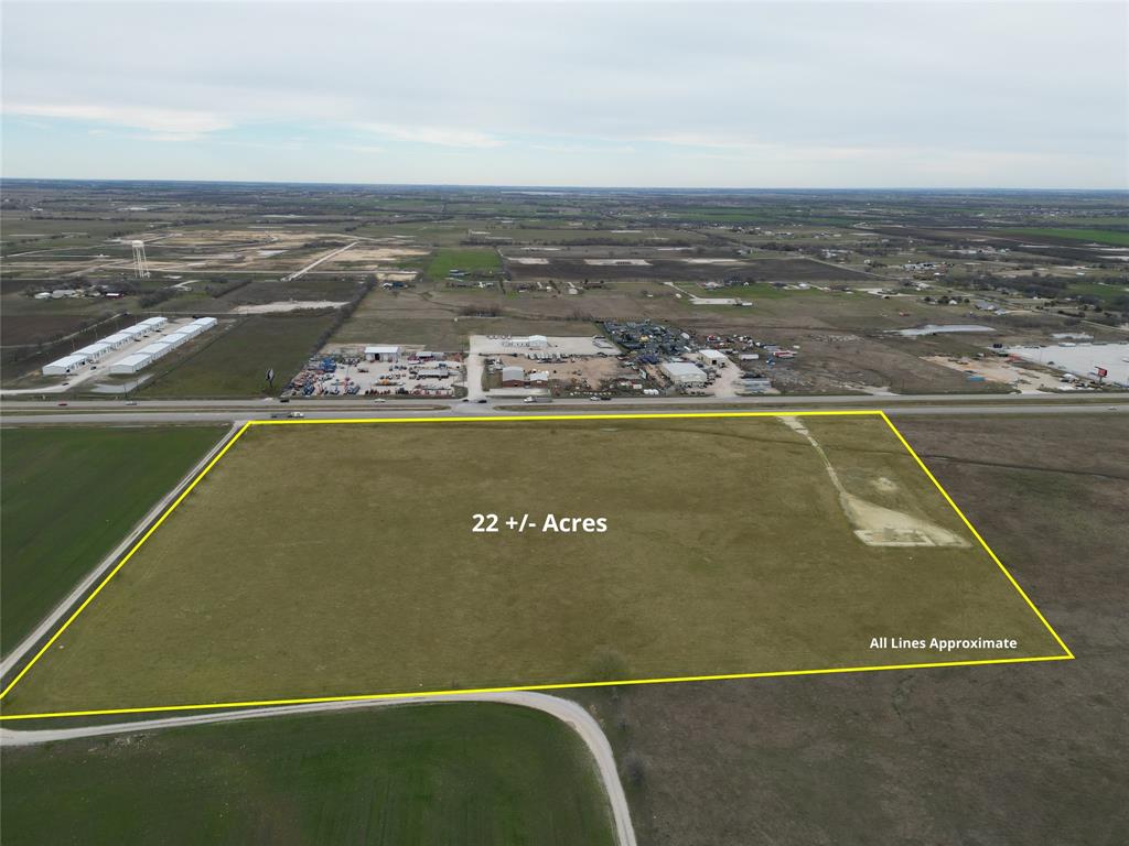 Prime 22-acre tract with 1,110 feet of Highway 380 frontage in Ponder, offering excellent visibility and access. Located outside city limits with no known restrictions, making it ideal for a wide range of commercial or investment uses.
Electric available on-site; no water or sewer currently in place. Conveniently positioned approximately 9 miles west of I-35 and 4 miles west of FM 156.
Located in a high-growth corridor with several large upcoming subdivisions nearby, providing strong future development potential. Buyer to verify all utilities, restrictions, and intended use.