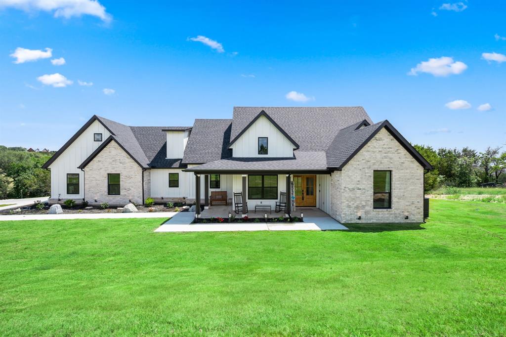 Newly built in 2025, this home sits on over 1.5 acre in prestigious Mountain Lakes subdivision of Bluff Dale. This modern home includes features like an open-concept floor plan, chef's kitchen with large center island, SS Energy Star appliances, tons of storage, Luxury Vinyl Plank and tiled flooring throughout, granite everywhere, a HUGE bonus room on the second floor, large master with custom en suite and dual closets, spacious spare bedrooms and a dedicated office. You'll love the high-end modern fixtures and lighting, custom tiled baths and back-splashes, and attention to detail throughout. Highly efficient features like foam insulation, double-paned windows, energy star appliances and efficient HVAC, means huge savings on utilities. This home sits on an expansive lot with beautiful views of the surrounding countryside and one-of-a-kind sunrises. You'll love the amenities of this subdivision with private lakes, club house, tennis courts, playgrounds, fishing, and so much more. Come see this custom gem while you can.