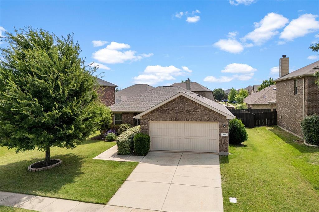 BUYER WALKED AFTER COURT APPROVAL.  PLEASE RESUBMIT ASAP    Discover your dream home in the heart of Frisco, TX! This inviting 3-bedroom, 2-bath residence combines comfort and style, offering the perfect blend of modern amenities and classic charm. With a spacious 2-car garage, this property is thoughtfully designed to cater to all your needs.  Upon entering, you'll be captivated by the open-concept living area that boasts abundant natural light, creating a warm and welcoming ambiance.   A well-appointed kitchen awaits, featuring sleek countertops, ample cabinetry, and a convenient breakfast bar that makes mornings a breeze.  The primary suite serves as a peaceful haven, complete with an en-suite bathroom offering a dual-sink vanity and a luxurious soaking tub. Two additional bedrooms provide versatility for a home office or guest accommodation, and a second full bath ensures convenience.  Easy access to 121, Lake Lewisville and community pool and park.   Washer, dryer and refrigerator included with acceptable offer.   Roof replaced in Nov 2024. Buyer to verifity all information, schools, hoa etc.
