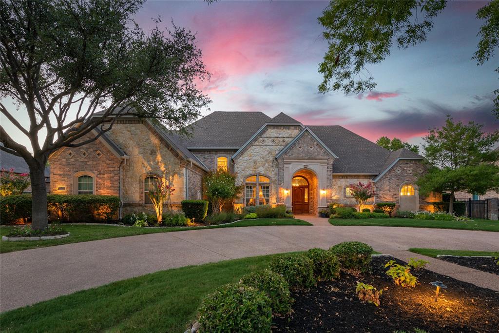 Spectacular, custom home on premier, tree-lined street! The half-acre N-S lot exudes curb appeal with brick-stone elevation, circle drive & landscp lighting! Many custom updates incl lighting, extensive wood flrs, wood staircase w-painted risers, pl shutters, current paint tones & transitional style! Renovated kitchen & family area offer painted cabinets, Subzero, profess range-oven, re-designed transitional frplc, lovely painted trim & panel detailing! Desirable plan: 5 BR's with primary & guest suites on 1st flr. The light & bright study w-painted cabinets overlooks the pool. 1st floor media rm, too! Formal dining offers an adj butlery w-wine coolers!  Upstairs: 3 spacious bdrms, 3 full baths + half bath, study nook & oversized game-billiard room! 3 or 4 garage spaces (4th gar currently set up as a gym). This spacious lot is perfected with oversized pool-spa, a grand outdoor living space wth fireplc & B-I grill , firepit-sitting area behind pool + lots of privacy & grassy lawn space!