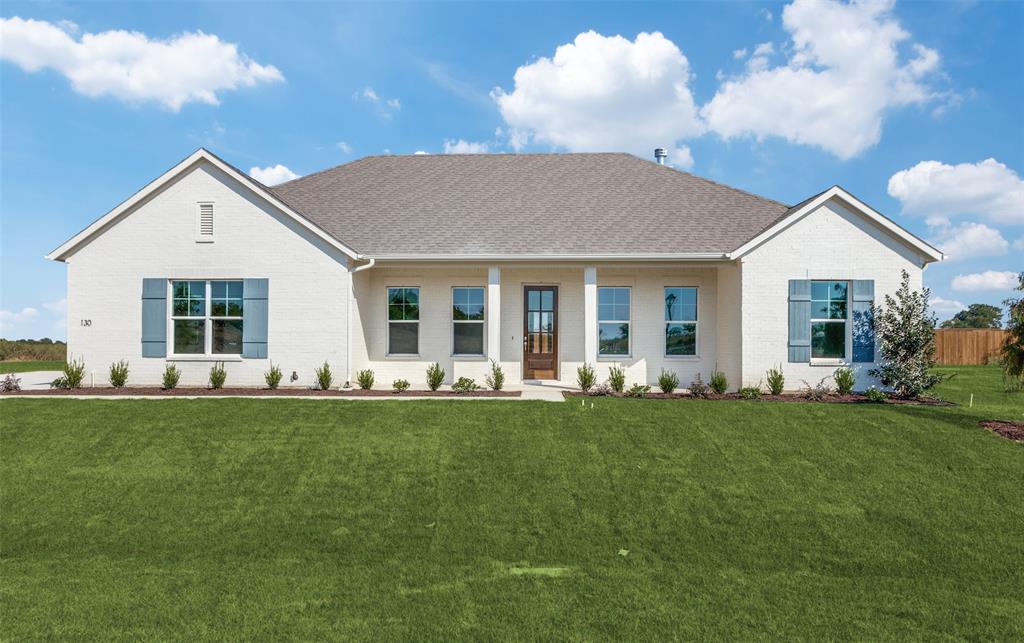 Welcome to 130 Galena Street, a stunning new construction home located in the desirable Settler’s Glen community of New Fairview. Situated on a spacious half-acre homesite, this thoughtfully designed home offers the perfect blend of modern comfort, style, and peaceful country living with convenient access to Fort Worth, Hwy 114, I-35W, and Hwy 287.

Inside, you’ll find luxury vinyl plank flooring flowing throughout the main living areas, creating a seamless and sophisticated feel. The open-concept kitchen is designed for both everyday living and entertaining, featuring an expansive eat-in island, stainless steel appliances, granite countertops, decorative lighting, and a walk-in pantry.

The inviting living room showcases a cozy wood-burning fireplace and beautiful architectural details, including a signature brick arch entry that adds warmth and character. The spacious primary suite serves as a private retreat with a spa-inspired bathroom complete with a freestanding soaking tub, separate shower, and designer finishes.

Step outside to enjoy the covered patio overlooking the large backyard, offering endless possibilities for outdoor living, gatherings, and relaxation. The newly added privacy fencing enhances both style and seclusion, making this home feel even more private and inviting.

Located in a growing community while still maintaining a quiet country atmosphere, this home offers the best of both worlds.

Ask about current builder incentives
Ask about additional builder inventory and available floor plans