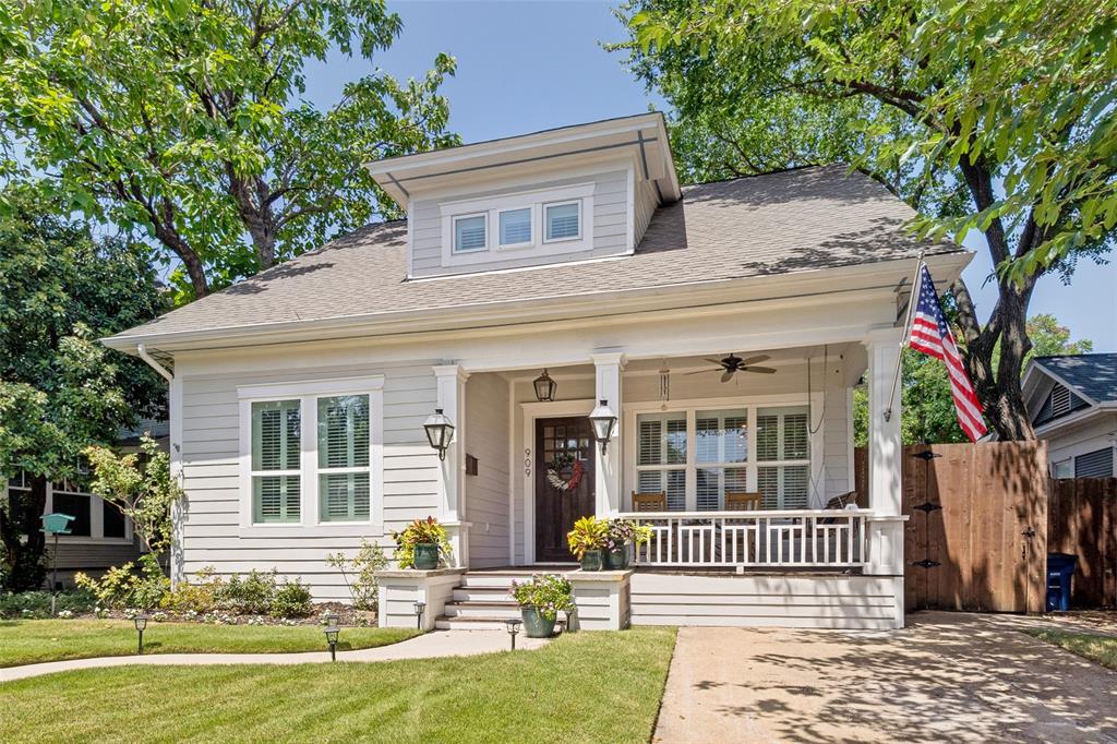 You will love the character and charm of this amazing, like new, built in 1925 home, boasting a spacious 3,203 ft² in the Main House, complemented by 710 ft² in the Guest Quarters. Together, this property offers an impressive 3,913 ft² of living space, 5 Bedrooms, 3 full baths and 1 half bath, perfect for families or entertaining guests. To start at the front door, find gas lantern porch lights illuminating the entrance, while original hardwood floors flow throughout the spacious rooms. Seamlessly blending classic charm with modern amenities including transoms and stained glass and door trims. The heart of the home is undoubtedly the kitchen, featuring incredible professional-grade stainless appliances, dual sinks, soapstone and quartz countertops, a butler’s pantry, and abundant natural light that makes this kitchen stand out from the rest. Dimmable LED can lights throughout the home. New Plumbing, Electrical, HVAC (industrial HVAC), with 3 tankless water heaters.  Retreat to the primary bedroom suite, which includes a gorgeous, updated bath with twin vanities, bidet wall mounted toilet and large spa tub and a large walk-in closet. The secondary bedrooms are generously sized, with two large walk-in closets. The third bedroom, also great as a guest suite, overlooks the zoysia-grassed yard and includes a cozy reading nook. Home office with abundant built-in shelves. The guest quarters is a standout feature of this property, offering a large bedroom, a stylish bathroom, and a living area complete with a kitchenette as well as an outdoor elevator and stairs to access the quarters—ideal for visitors or as a private office space. Electronic gate from the rear of the property allows covered parking with electric charging, attached to a large workshop. Walk to Bishop Arts, park, pool, tennis, or pickleball courts. Don’t miss the opportunity to make this exceptional property your own! Buyer and Buyers Agent to Verify All Information.