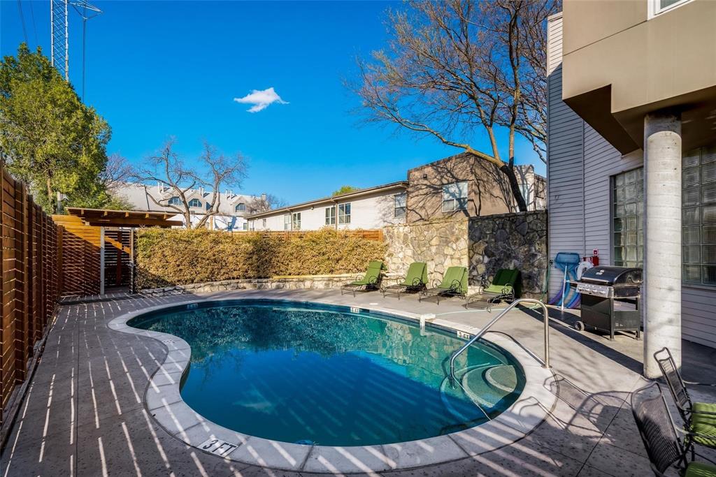 Sleek Urban Living on the Katy Trail – Stylish and move-in ready, this updated 2-story condo offers modern living in one of Dallas’ most walkable and desirable locations. Featuring 1 bedroom and 1 bath, the interior boasts a sleek contemporary finish-out with updated floors, fresh paint, and designer lighting. The kitchen includes updated appliances and an open layout that flows into the living area, perfect for low-maintenance living. Upstairs, the spacious bedroom offers privacy and comfort with ample closet space. Step outside and enjoy direct access to the Katy Trail—walk or bike to top restaurants, shops, gyms, and entertainment in Uptown and Knox Street. Ideal for an urban professional, lock-and-leave lifestyle! Live where convenience meets style! MOTIVATED SELLER!