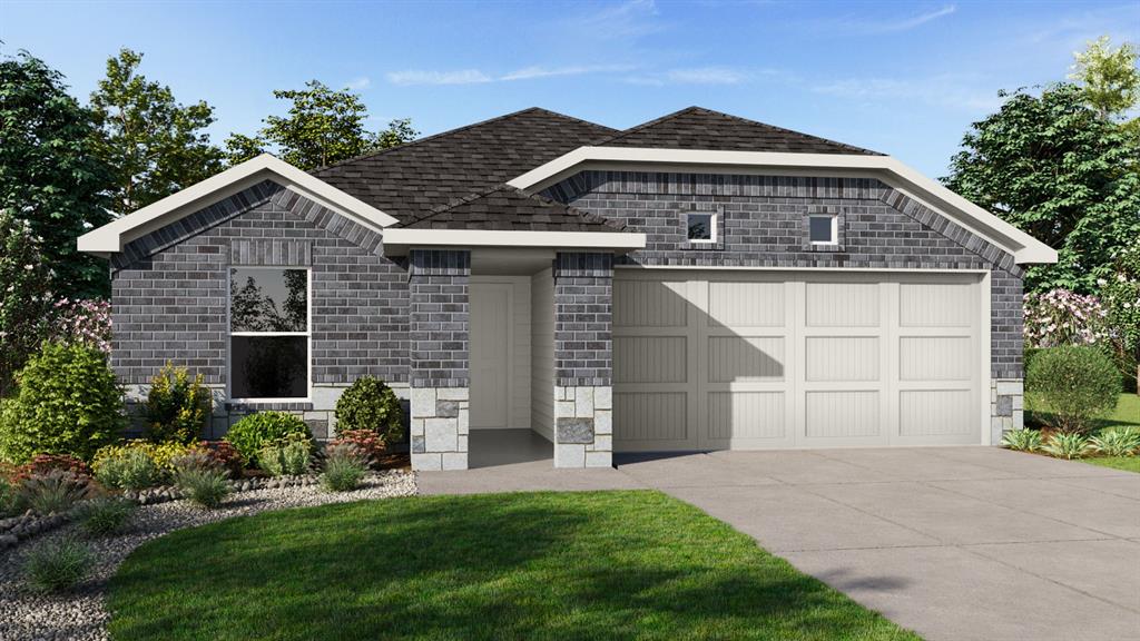 Stunning new D.R. Horton home in the Somerset community located in Hillsboro, and Hillsboro ISD! The single-story Ellis floorplan Elevation C, with an estimated Fall completion, offers 3 bedrooms, 2 bathrooms, and a 2-car garage, thoughtfully designed with an open-concept layout that balances comfort and everyday functionality. The spacious family room anchors the home and flows seamlessly into the dining area and contemporary kitchen, creating a welcoming setting for both daily living and entertaining. The well-appointed kitchen features quartz countertops, 36” painted cabinets with hardware, stainless steel Frigidaire appliances, a gas range, stainless steel sink, center island, large pantry for convenient storage. The private primary suite is tucked away for added privacy and includes an en-suite bath with a quartz vanity, a 5-foot oversized shower, and a walk-in closet located just off the bathroom. Two secondary bedrooms and a full bathroom with a quartz vanity top provide flexible space for family members, guests, or a home office. Luxury vinyl plank flooring enhances the main living areas and wet zones for durability and easy maintenance. Built with energy-efficient construction and equipped with America’s Smart Home Technology. Exterior highlights include a landscape package, full sprinkler system with rain sensor, privacy fencing, and more. Somerset is more than a neighborhood-it’s a community designed with your future in mind.