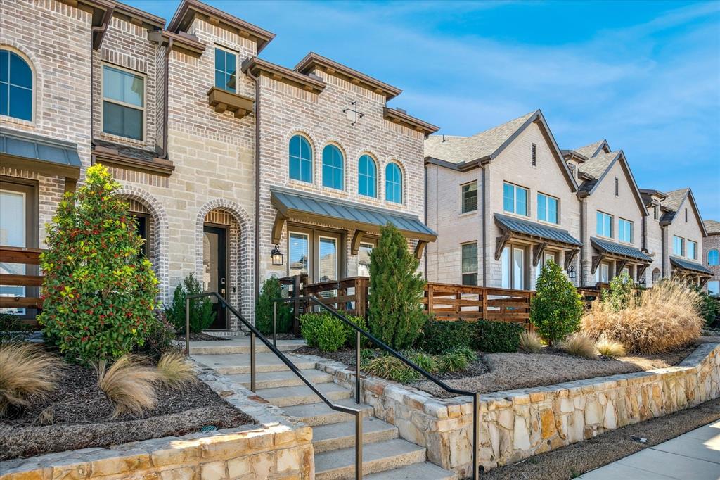 Looking for a low maintenance lifestyle with resort style amenities? This end unit Townhome could be the property you've been looking for.  Built by Highland Homes in the planned development of Trinity Falls. Enjoy community pools, playgrounds,pickle ball courts, clubhouse  hiking and jogging paths. Close to 75 and near all the fun and entertainment McKinney has to offer. Enjoy the evenings on your front porch with room for table and chairs. Natural light floods the open concept Living and Kitchen area. Large island complete with apron front sink and bonus walk in pantry and full height Kitchen cabinetry. Full size utility room at 1st level. Vaulted ceilings carry upstairs to a lounge area along with 3 bedrooms. Primary suite complete with separate shower, tub, dual sinks and a spacious walk in closet. Another full bath upstairs and half bath on 1st level. Low maintenance as the HOA takes care of the front landscaping, roof and exterior of building. Come see this beautiful home. Like purchasing a new build. Please check Transaction Desk for Lender information on Down Payment Assitance and Investor Loans.