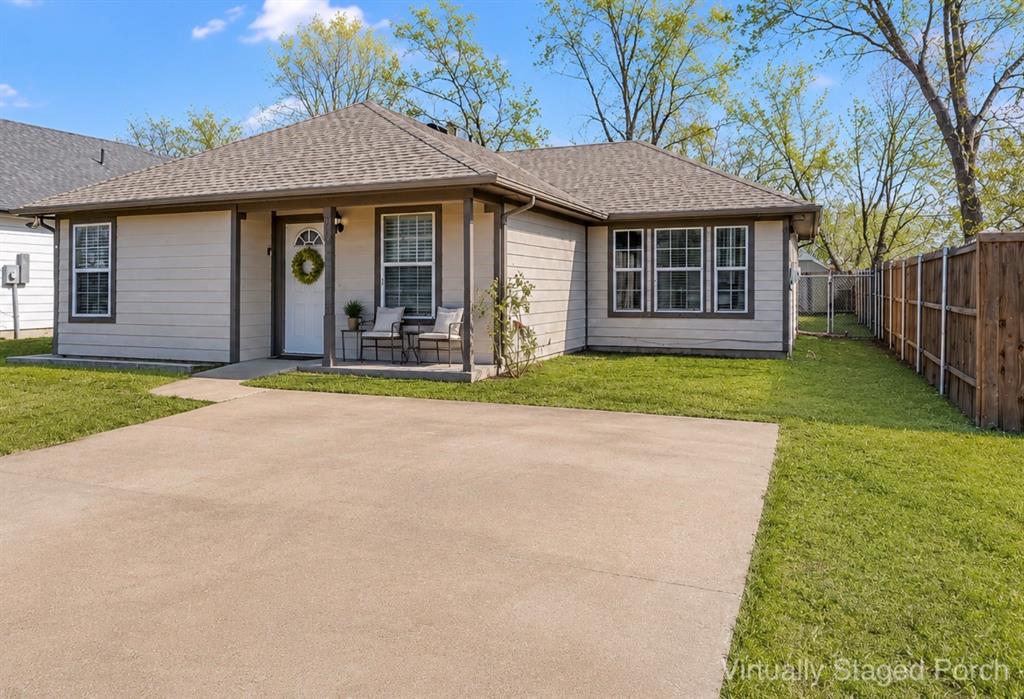This is the kind of home that just feels good the moment you pull up. Located in the small town of Howe,Texas, this 3 bedroom 2 bathroom home is cute, cozy and ready for its next owner.
Inside you’ll find recent updates including countertops, flooring and light fixtures, plus a roof that is only 2 years old. The split bedroom layout gives the primary bedroom and bathroom its own space, with two additional bedrooms and a full bath on the other side of the home. The perfect set up for family, guests or even a home office.
Out back there is nice sized backyard with a newer built storage building. 
You’ll love the easy access to Highway 75, making it simple to head north to Sherman and the TechHub including Texas Instruments and Global Wafers. Shop at the incoming HEB. Head to Denison to enjoy the beautiful downtown and go to Lake Texoma for fishing or play. You can even head over to Choctaw in Oklahoma. It’s convenient to head south toward Mckinney, Frisco and Plano.
Whether you’re a first time homebuyer, looking to downsize, or searching for a solid investment, this affordable home is waiting for you.