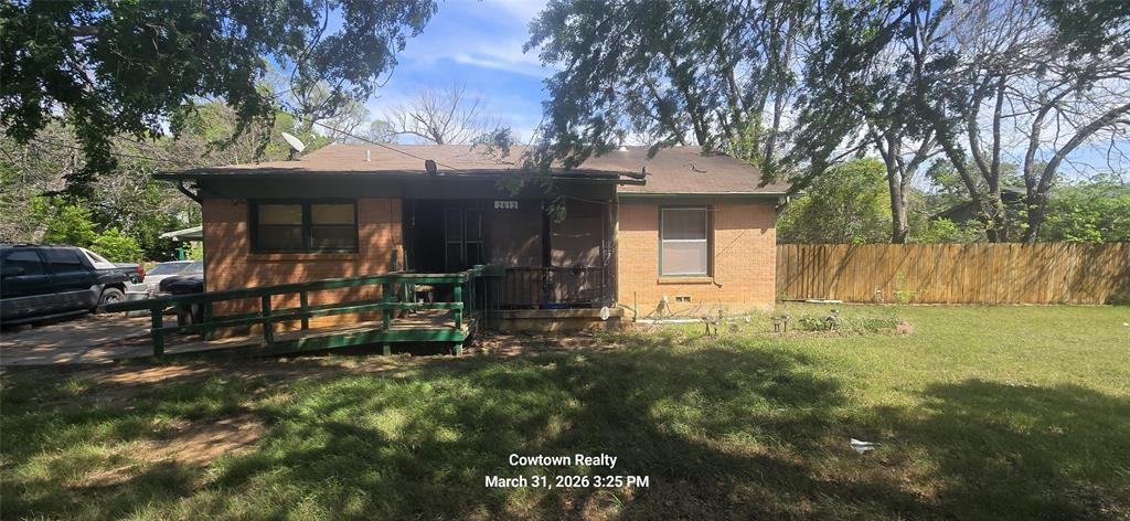 Set on nearly half an acre in Fort Worth, 2613 McGee offers space, flexibility, and long-term upside that is hard to find at this price point. This 3-bedroom, 2-bath home sits on a generously sized lot with room to expand, add outdoor living, or create the setup you have been looking for.

The property provides a strong footprint for a primary residence, rental, or future improvement project. The oversized lot opens the door for additional parking, workshop space, or simply enjoying the privacy that comes with extra land.

Conveniently located with quick access to major roads, shopping, and everyday essentials, this is a practical option for buyers looking for space and potential in an established area of Fort Worth.

Opportunities with this much land and flexibility do not come around often.