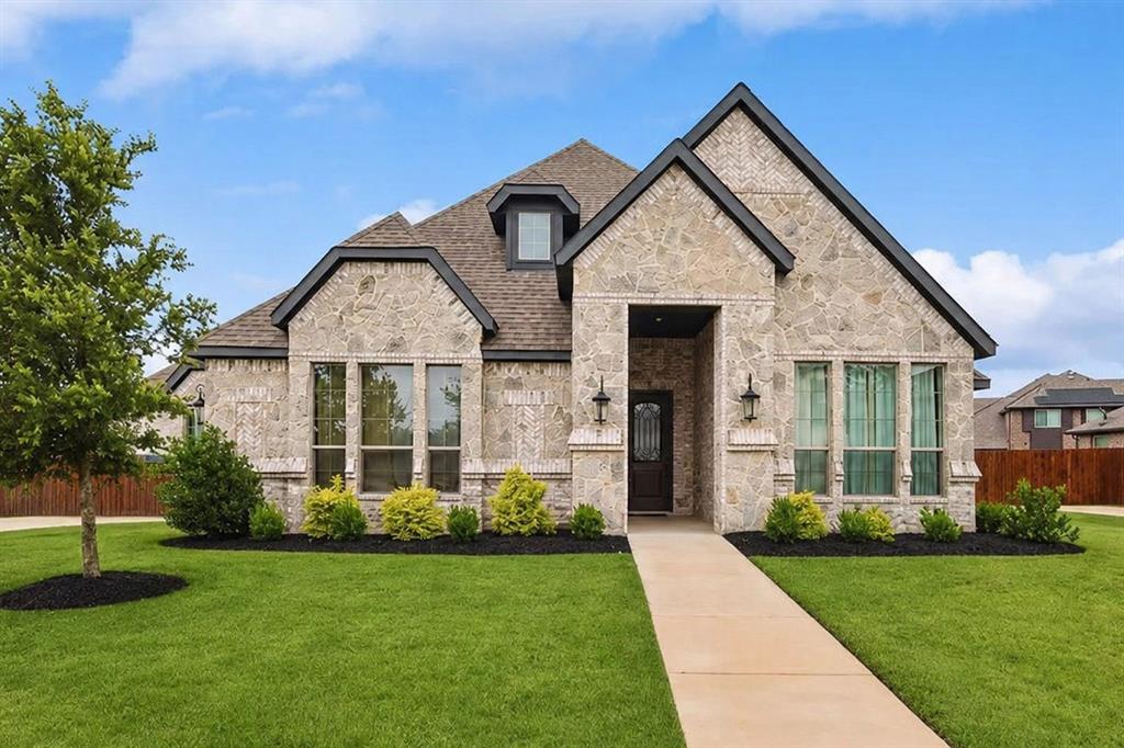 Sought-after North Grove living in Waxahachie. This single-story 4-bedroom, 3-bath home offers open living spaces, a dedicated office, and a large 0.40-acre lot in one of Waxahachie’s most desirable neighborhoods. The floor plan features a spacious great room with fireplace, dining area, and a kitchen with large island, quartz counters, walk-in pantry, and open sightlines into the living area. The private primary suite includes dual vanities, soaking tub, separate shower, and walk-in closet. Three secondary bedrooms and two full baths make the floor plan easy to adapt, whether you need guest space, a second office, or room to spread out. The oversized backyard provides space to entertain, garden, relax, or build out future outdoor living. Located in well-kept North Grove with convenient access to nearby schools, shopping, dining, and commuter routes. Some photos are virtually staged.