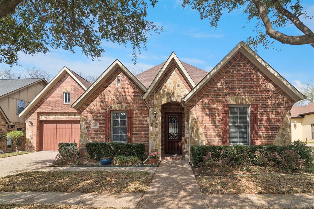 Fall in love with 6411 Tuscany Park Drive, nestled in the intimate, gated community of Tuscany Lakes in Arlington. Built in 2006, this beautifully crafted home showcases timeless design and thoughtful custom features throughout. From the moment you enter, you’ll notice the quality finishes, including 8-foot solid-core doors, plantation shutters, tray ceilings, extensive wood trim that add warmth and architectural character. The open yet refined layout is ideal for both everyday living and entertaining, enhanced by a stylish wet bar perfect for hosting guests. The gourmet kitchen is truly the heart of the home, featuring a gas cooktop, stainless steel appliances, ample cabinetry, and generous counter space designed to bring both function and style together. The private primary suite with vaulted ceilings offers a relaxing retreat, complete with a spa-inspired bath that includes a jetted tub, separate shower, dual vanities, and a huge walk-in closet. Step outside to enjoy the expansive stamped concrete patio, providing the perfect setting for morning coffee, outdoor dining, or weekend gatherings. The low maintenance outdoor space allows you to relax and enjoy more of what matters most.  All of this is set within a quiet, well-maintained gated neighborhood, this home offers privacy, charm and a true sense of community. 6411 Tuscany Park Drive isn’t just a house, it’s a place to feel at home.  Don’t miss this exceptional opportunity in Tuscany Lakes!