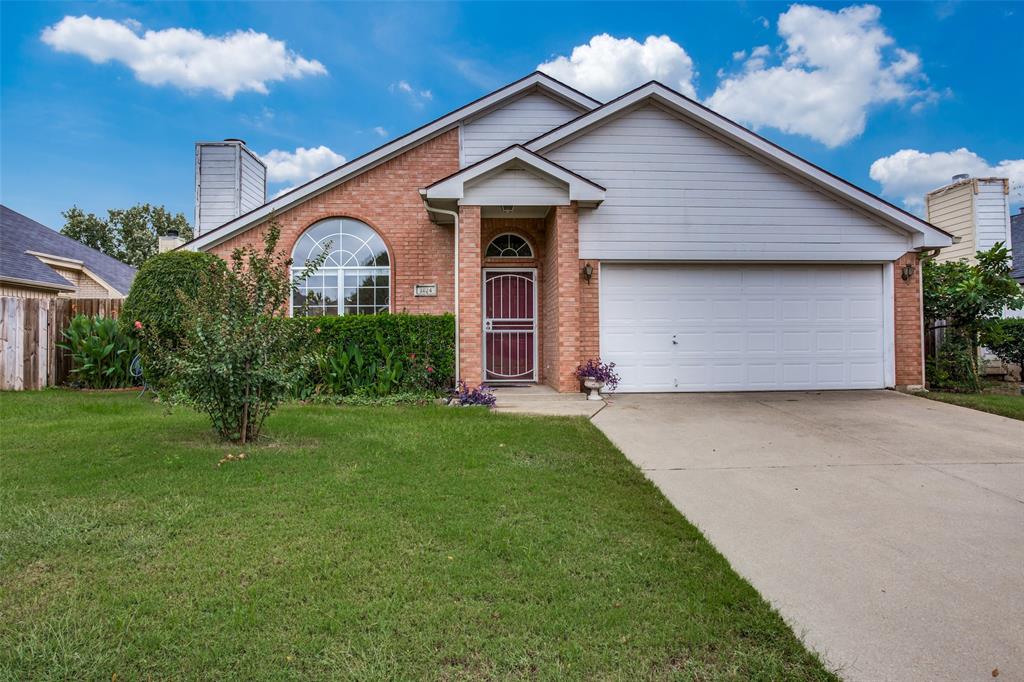 Previous Buyers financing fell through. This home is a sanctuary of comfort and style, where natural light pours in through large windows, illuminating the open living spaces. The fireplace is not only a focal point but also provides a cozy ambiance, making it the perfect spot for relaxation and gatherings. Enjoy the luxury of brand-new carpeting in the bedrooms.  Enjoy the convenience of dual sinks in the owner's suite, providing space for both relaxation and efficiency.The property features a backyard with three mature fig trees, and a pear tree, creating a private oasis for outdoor enjoyment. NEW Roof installed August 2022, NEW HVAC, NEW Carpet October 2023, NEW siding and paint and NEW Screens November 2023. Located in the highly sought-after Hurst Euless Bedford School District. Easy access to major highways ensures that you're well-connected to the broader DFW area.