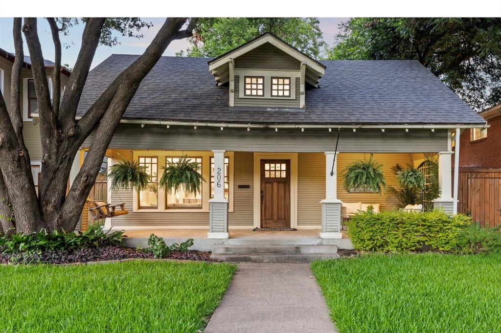 This Winnetka Heights gem has been lovingly restored by an architect & builder who understood that the goal wasn't simply to update a house—it was to preserve its character, honor its craftsmanship, and ensure it would serve future owners as beautifully as it served their family. Original charm and timeless details remain front and center, while thoughtful improvements enhance everyday living. A welcoming front porch leads to a spacious living room with warm hardwood floors, a gas-log FP, and original pocket doors opening to the heart of the home. The updated kitchen features floor-to-ceiling cabinetry, gas range, a spacious dining area with banquette seating and built ins. Abundant storage including a pantry and storage is hidden beneath the stairs.  The downstairs primary suite offers a custom walk-in closet and beautifully appointed bath with dual vanities and an oversized walk-in shower. A secondary first-floor bedroom offers spacious closet, and a built-in Murphy bed offers flexibility for guests, hobbies, or home office.  Upstairs, a versatile living space with generous ceiling heights and a half bath adapts easily as a playroom, 3rd bedroom, office, or creative retreat. An ingenious built-in sliding storage system maximizes every square foot. Beyond its charm, this home offers the peace of mind historic-home buyers seek: spray foam insulation ('25), updated plumbing and electrical systems, HVAC and ductwork ('24), water heater ('23), and new roof ('26).  A spacious utility room leads to the backyard, where an elevated deck overlooks a large lawn, paver patio, pergola, and storage shed. An electric gate opens to a generous gravel parking area. Located just blocks from Cenzo's Pizza, The Kessler Theatre, and Kevin W. Sloan Park, and minutes from Bishop Arts, DT Dallas, and the new Halperin Deck Park, this home combines historic character, thoughtful updates, and an exceptional location. Homes with this level of care and investment rarely come to market.