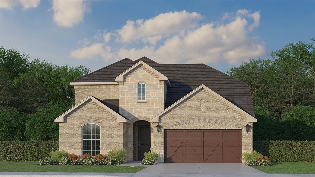 This home is on a beautiful corner home site with a stone wall fence.  If is within view of a pocket park featuring a zip line.  The home features two bedrooms on the first floor and two upstairs.  The kitchen opens to a two story family room with a wall of windows.  There is a fabulous entertainment area upstairs with a game room and media room.  With professionally designed interiors featuring wood flooring, quartz counter tops and more this is a home that is a fabulous find.