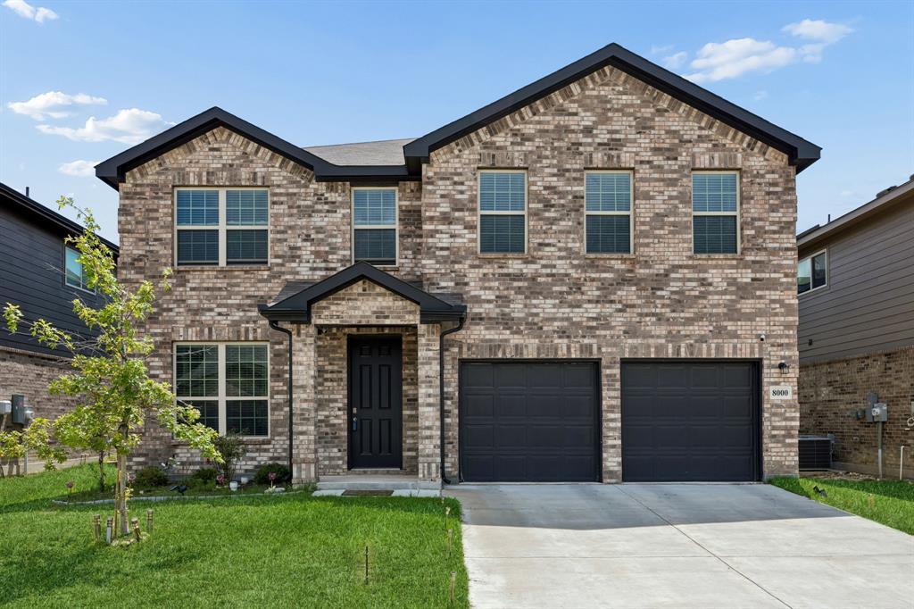 Discover exceptional space, modern style, and flexible living at 8000 Gangway Drive, a beautifully designed 2022-built residence offering 5 bedrooms, 3.5 bathrooms, and approximately 3,964 square feet in a desirable newer community. With impressive curb appeal, expansive interiors, and thoughtfully designed gathering spaces, this home delivers the ideal combination of comfort, functionality, and contemporary finishes that today’s buyers are searching for. The open-concept layout is filled with abundant natural light and creates seamless flow between the kitchen, dining, and living areas, making the home equally suited for everyday living and entertaining. At the center of the home, the upgraded kitchen features rich espresso cabinetry, sleek white quartz countertops, a large center island with seating, modern appliances, and extensive prep and storage space. The spacious primary suite includes a relaxing sitting area along with a luxurious ensuite bath showcasing a large tiled shower, separate garden tub, and generous storage. Additional interior highlights include a dedicated home office for remote work or creative projects, an oversized upstairs game room, and a separate media room that provides excellent flexibility for movie nights, hobbies, fitness, or additional lounge space. Smart home technology adds convenience and efficiency throughout the property. Outside, the massive backyard offers outstanding potential for a future pool, outdoor kitchen, entertainment area, garden, or recreation space while still providing room to customize the outdoor environment to fit a variety of needs. Buyers searching for a newer construction home with modern finishes, multiple living areas, abundant square footage, and versatile indoor-outdoor living will appreciate everything this impressive property has to offer.
