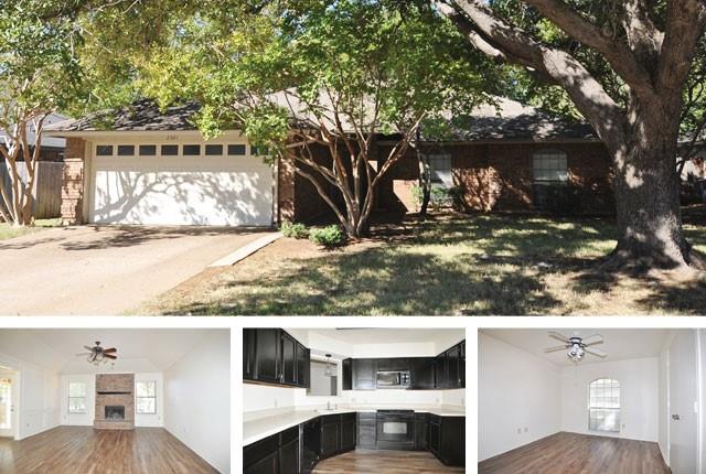 Fantastic 3-2-2 in Euless, Grapevine-Colleyville ISD! NEW flooring, paint and more! Great location near DFW Airport, Hwy 121, 183, 114 and 360! Spacious family features high ceilings, luxury vinyl flooring and a classic woodburning fireplace. Lovely kitchen offers freshly painted cabinets, electric appliances, built-in microwave and ample storage. Enjoy your morning coffee in one of two dining areas. Formal dining would make a great second living! Large 16x12 master suite provides a private bath with dual sinks, soaking tub and separate shower. Nice secondary bedrooms, utility with an available washer, covered patio, sprinkler system and more! Property will be managed by Landlord. Tenant Benefits Package is not required.