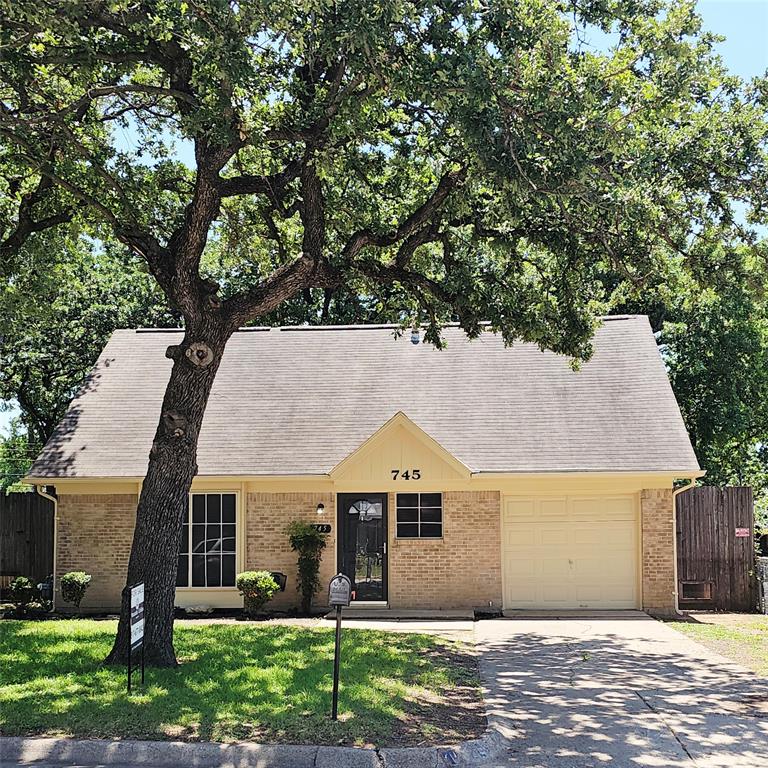 Move-in ready and perfectly located, this charming home in Hurst sits just steps from Hurst Community Park and playground, offering convenience, recreation, and a wonderful neighborhood feel. With fresh updates throughout and a spacious layout, this home is ready for its next family to enjoy.

Upstairs features three comfortable bedrooms, a full bathroom, and an additional storage closet for extra functionality. Downstairs, the inviting living room includes a flexible bonus space perfect for a small home office, reading nook, or study area.

The kitchen has been refreshed with newly painted cabinets, and has granite countertops while the cozy breakfast nook offers plenty of space for a dining table and everyday meals. Downstairs also includes a convenient half bathroom and an oversized laundry room with enough room for a freezer, pantry overflow, or additional storage.

Recent updates include brand new plank flooring downstairs and fresh interior paint, giving the home a clean, modern feel. Step outside to enjoy the huge backyard complete with a tall privacy fence, storage shed, and beautiful mature oak trees that provide plenty of shade for relaxing or entertaining outdoors.  The exterior siding trim has also recently been replaced and painted!

This well-maintained home combines comfort, space, and an unbeatable location close to parks, schools, shopping, and more.