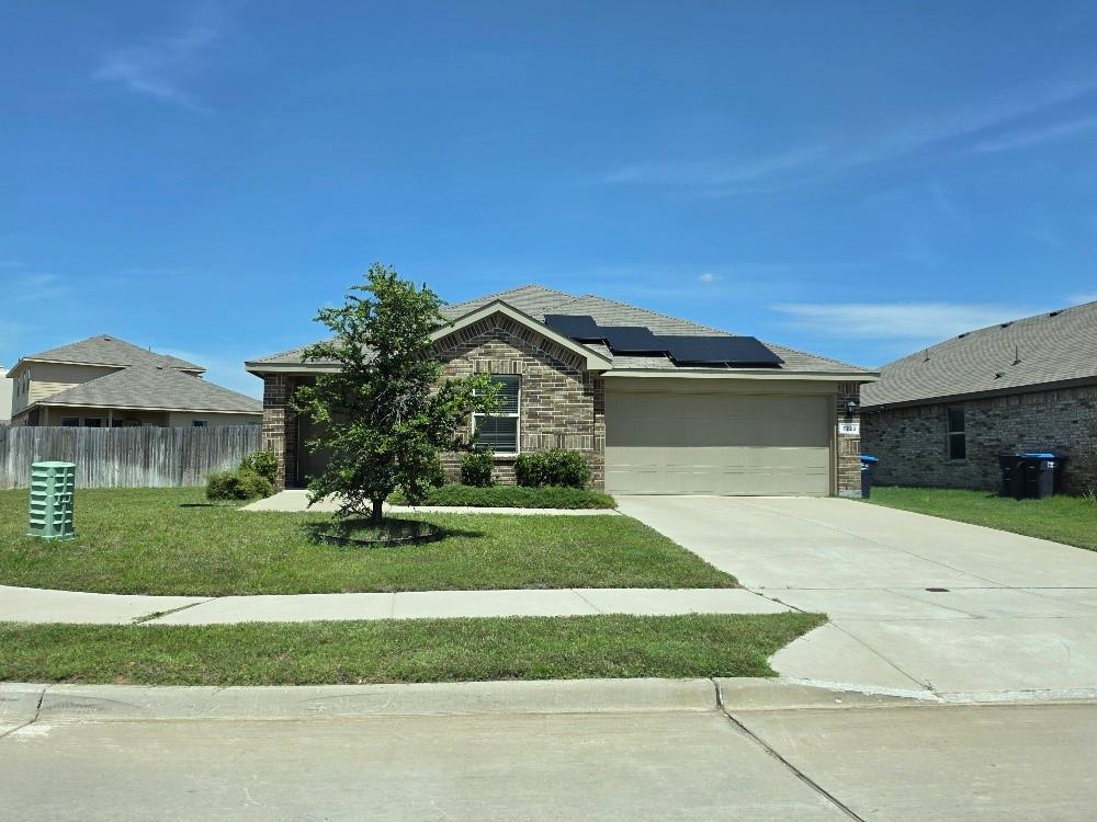 Wonderful opportunity to own your own home!! Come see this beautiful, brick 3 bedrooms, 2 bathrooms with attached garage, and solar panels for energy efficiency.  Fenced backyard for your kids or pets to play.  Nice neighborhood in Crowley ISD.  Don't miss out on this great home just waiting for you to call it HOME!  All offers must be submitted by Buyer's Agent via the RES.NET Agent portal. PennyMac will NOT pay real estate commission to the purchaser or purchaser's agent when the purchaser is a licensed real estate agent or when the purchasers spouse is an active real estate agent. This includes any broker or brokerage firm with which the purchaser or purchaser's spouse is affiliated.
