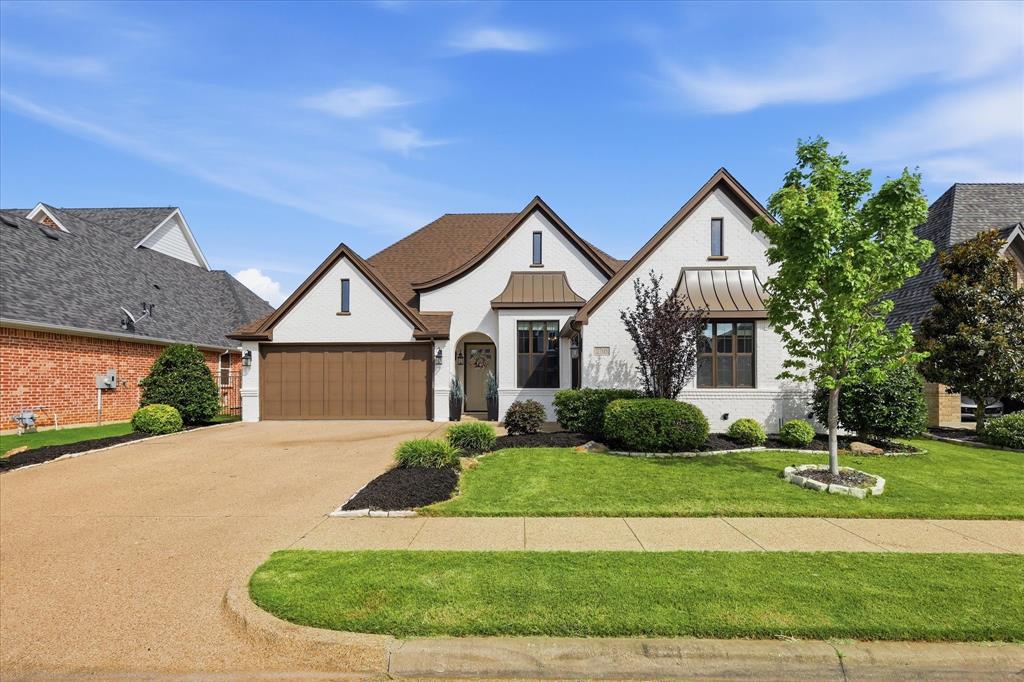 Stunning builder-crafted home located in the gated Park Place community, perfectly positioned for both privacy and charm. While Park Place is known for its custom homes, this one stands apart as the personal residence originally built by the neighborhood builder for himself, with an added level of thoughtful detail, craftsmanship, and custom touches that go beyond the standard custom build. From the moment you step inside, you’re welcomed by an inviting foyer that opens into a spacious living area featuring rich wood beams, a cozy gas fireplace with eye-catching Moroccan tile, and custom built-ins. The open-concept design flows seamlessly into the chef’s kitchen, complete with an oversized breakfast bar ideal for entertaining, quartz countertops, farmhouse sink, gas cooktop, trash compactor, and an expansive walk-in pantry. The adjoining dining area offers the perfect setting for gatherings of any size. The generously sized primary suite includes room for a sitting area and features a luxurious ensuite bath with a walk-in shower and a large custom closet with built-ins. Secondary bedrooms are equally well-appointed with spacious closets, while the hall bath stands out with stylish tile, a tub, and a separate walk-in shower. Step outside to a serene backyard retreat with a covered patio—perfect for relaxing or entertaining year-round. This EnergyWise home also features foam encapsulation for enhanced efficiency and comfort. Enjoy the added benefit of a nearby greenbelt with a scenic walking path just next to the neighborhood—ideal for morning walks, jogging, or unwinding outdoors.