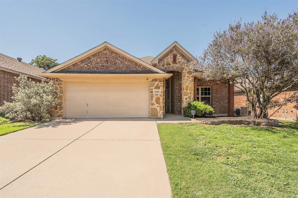 Welcome to 10100 Cougar Trail, a beautifully maintained home that combines comfort, functionality, and thoughtful updates. Attractive landscaping, a covered front porch, and an updated front door create a welcoming first impression.

Inside, you'll find a spacious open-concept layout featuring tall ceilings, decorative archways, and abundant natural light. The kitchen serves as the heart of the home, offering granite countertops, ample cabinetry, an island with additional seating, an updated kitchen sink, and upgraded overhead lighting. The seamless flow between the kitchen, dining, and living areas makes entertaining effortless.

The primary suite provides a relaxing retreat with a sitting area, bay window, dual vanities, a garden tub, and a separate shower. Recent improvements include an updated shower in the primary bathroom, adding both style and functionality.

Step outside to the covered back patio and enjoy the privacy of having no rear neighbors. The backyard has been enhanced with a new fence and a convenient walkway, creating an ideal space for outdoor entertaining, pets, or simply relaxing after a long day.

Conveniently located with easy access to shopping, dining, schools, and major commuting routes, this move-in-ready home offers the perfect balance of comfort, privacy, and everyday convenience.