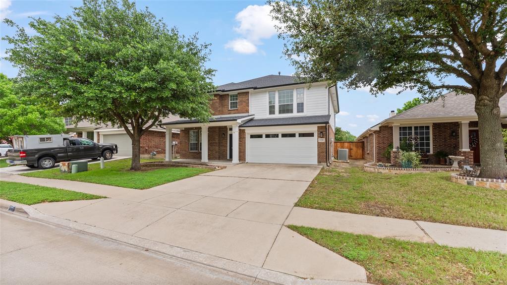 Welcome home to space, flexibility, and functionality.
This expansive 4-bedroom, 2.5-bath home offers over 2,900 square feet and sits tucked near the end of a quiet cul-de-sac, giving you both privacy and room to grow.
The main level is built for living and entertaining, featuring two dining areas and a versatile bonus room that can easily function as a home office, media room, or even a 5th bedroom. Upstairs, you’ll find a second living area along with all four bedrooms, creating a perfect separation of space.
The oversized primary suite is a true retreat, complete with a private sitting area and a spacious en-suite bath featuring a large walk-in closet. Secondary bedrooms are generously sized, with a convenient Jack-and-Jill layout connecting two of them.
Throughout the main living areas, you’ll find durable laminate wood flooring, ideal for both everyday living and entertaining. Step outside to a massive backyard with plenty of room to play, host, or design your dream outdoor space.
Major updates have already been taken care of, including a new roof, garage door, exterior paint, and gutters, all completed in 2021.
Enjoy community amenities like a neighborhood pool and playground, all while being just minutes from Highway 287 with easy access to shopping, dining, and everyday conveniences.
This is the kind of home that checks boxes and gives you options.