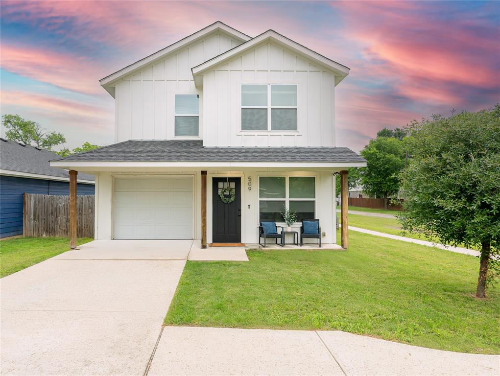 Welcome Home! - FHA assumable loan- Great for Investors as well. Almost like new construction with thoughtful upgrades throughout! Situated on an oversized corner lot backing to open land, this modern farmhouse blends timeless charm with updated style. Features include a cozy living room fireplace, upgraded backsplash tile, fresh interior paint throughout, and an extended lot offering added space and privacy. Don’t miss the opportunity to make this beautifully upgraded home yours!