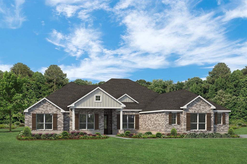 This stunning new construction single-family residence in Hartson Estates offers a spacious layout with 4 primary bedrooms and 4 bathrooms (3 full, 1 half) within 2,983 sq ft of thoughtfully designed living space. Anticipated completion in June 2026, this traditional-style home features an inviting living room with a cozy fireplace, two expansive living areas, and a dining area perfect for family gatherings. The chef's kitchen is equipped with granite counters, an island, and decorative lighting, complemented by an eat-in area. Enjoy outdoor living on the covered patio overlooking a private yard. Additional highlights include a 3-car garage, energy-efficient heating and cooling, and a modern foundation. Located in the Waxahachie ISD, near Wedgeworth Elementary and Waxahachie High School, this residence is perfect for anyone seeking comfort and convenience.
