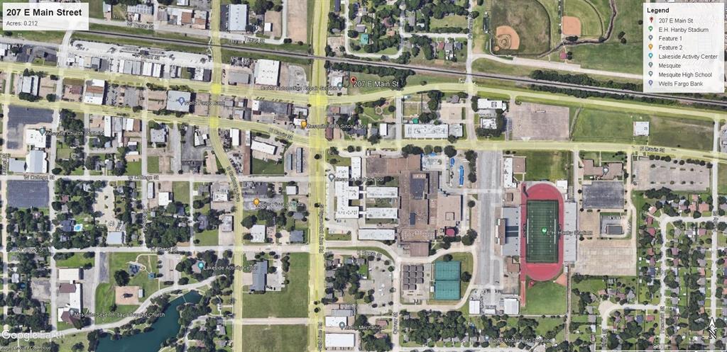 In the heart of Mesquite Texas, right across from Mesquite High School, Sits this prime commercial lot on Main Street. This property offers incredible visibility on a high traffic street. The Perfect location for your next venture! Don't miss the chance to secure this beautiful piece of land and bring your business vision to life in one of the Mesquite busiest areas! Seller Finance Is Available.