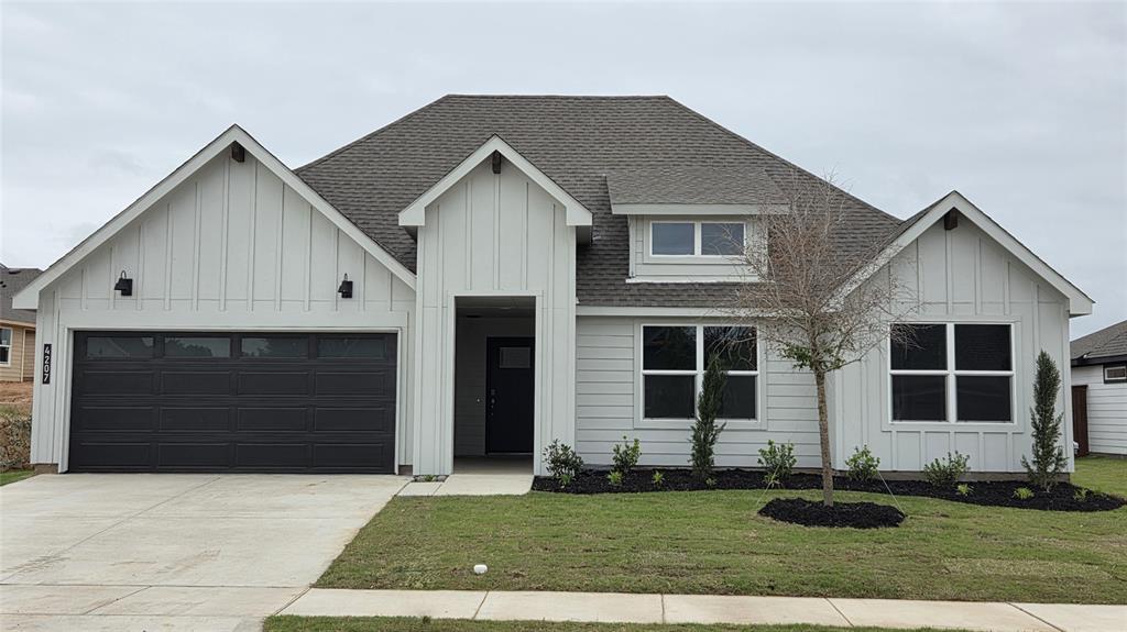Available for a Quick Move-in!! D.R. Horton America's Builder is now selling in the new phase at Sandstone Estates, in Granbury ISD. A fabulous Gated community offering captivating floorplans packed with a host of included features and high-end finishes designed for every stage of life!! Stunning Single Story 4-bedroom Emory Floorplan-Elevation F. Complete and Move-in Ready! Open concept Living, Dining and large Chef's Kitchen in the heart of the Home with big Island, Granite Countertops, cabinet hardware, undercabinet lights, pendant lights, tiled backsplash, Stainless Steel Appliances, gas range, and walk-in Pantry. Spacious Living and large Primary Bedroom at the rear of the Home with Quartz Countertops, 5 ft oversized Shower and Walk-in Closet. Designer pkg including quartz Countertops in secondary bath, tiled Entry, Halls, Living, Dining and Wet areas plus Home is Connected Smart Home Technology. Covered back Patio, partial guttering, Garage Door Opener, 6 ft fenced Backyard, Landscaping pkg, Sprinkler System and more! Don't miss your chance to live in a luxurious gated community with a strong sense of community and convenient access to all that Granbury has to offer.