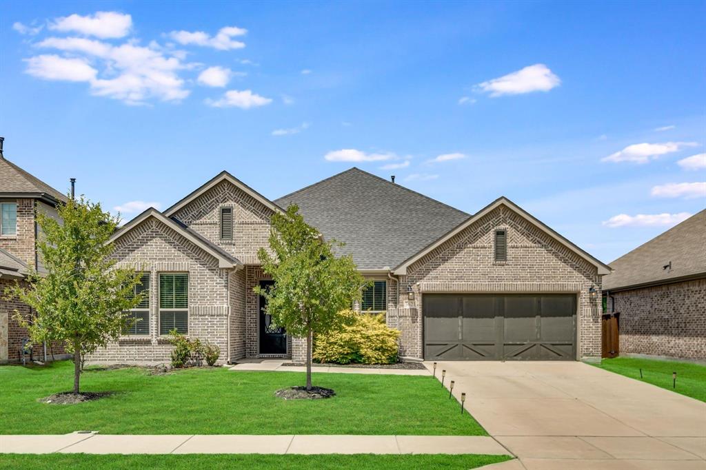 Step into refined Texas living in this stunning Tri Pointe Home, showcasing the highly coveted Bryson floorplan in the desirable Creeks of Legacy, zoned to award-winning Prosper ISD. Designed with intention and style, this residence seamlessly blends modern sophistication with everyday comfort.

Rich hardwood floors flow throughout the spacious three-bedroom layout, setting the tone for the open-concept design that effortlessly connects living, dining, and entertaining spaces.  At the heart of the home, the chef-inspired kitchen impresses with granite countertops, stainless steel appliances, a gas range, and abundant cabinetry and pantry storage—perfect for both casual nights in and hosting guests. Enjoy the fully upgraded kitchen with soft close cabinets, upgraded lighting fixtures, and modern open concept.

Wall-to-wall retractable sliding doors open to a private backyard retreat, where an expansive patio with automatic electric blinds creates true indoor-outdoor living—ideal for morning coffee, evening gatherings, or relaxing weekends at home.

The primary suite is a serene escape, featuring a spa-like en-suite with granite countertops and a luxurious walk-in shower. Two additional bedrooms provide comfort and privacy, while the flexible bonus space adapts easily as a home office, playroom, or lounge area.

Low-maintenance living meets everyday convenience just minutes from the new HEB, with shopping, dining, and entertainment close by. Seller is open to selling the home fully furnished with a Non-Realty Addendum, offering a rare move-in-ready opportunity.

A home that truly delivers style, functionality, and location—this is one you don’t want to miss.

See Transaction Desk for document regarding the home furniture available. Financing Incentive with preferred lender! See private remarks for more details.