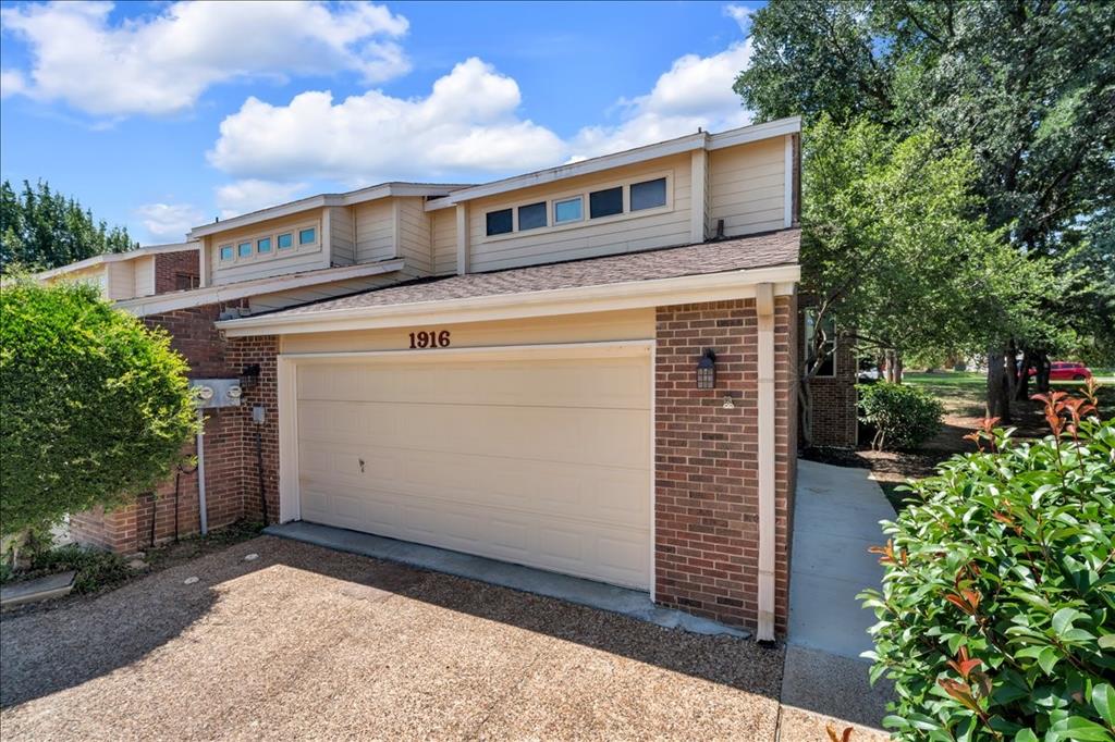 Grapevine Gem: Modern Living in a Tranquil Setting....Discover this Exquisite 3-bedroom, 2.5-bathroom Condo nestled in the heart of Grapevine, TX. An embodiment of contemporary elegance, this residence offers both style and comfort for the discerning homeowner. Featuring an attached 2-Car Garage with epoxy flooring, this Home combines Convenience with Luxury, making it an Ideal Choice for those seeking an Elevated Lifestyle.  Step inside to be captivated by the Luxury Vinyl Plank flooring that flows seamlessly throughout the home. The inviting Living area boasts a Marbled Wood Burning Fireplace, creating a Warm Ambiance that complements the abundance of Natural Light streaming through Newer Windows. The open layout enhances the home's Spacious feel, while refined finishes provide an Upscale Touch.  The Kitchen is a Chef's Dream with white shaker cabinetry featuring soft close hardware, complemented by a custom spice cabinet for added functionality. Beautiful Granite Countertops provide ample workspace, making cooking and entertaining a joy. The adjacent dining area ensures easy hosting and memorable meals with loved ones.  Retreat to the Primary Suite where a Custom Shower System offers a Spa-Like experience, accompanied by a tailored closet system to cater to your organizational needs. The additional bedroom and office are well-appointed with access to the Stylish Full Bath. A conveniently placed Half Bath on the main floor is perfect for guests and everyday use.  Outside, the property boasts a low-maintenance courtyard with tall fencing, ensuring Privacy while providing a Serene setting for Relaxation or Casual gatherings. Recent updates, including a newer AC condenser and water heater, add to the Home's Efficiency and Peace of Mind.  Located in a Thriving Community, this property offers proximity to Grapevine's Charming Downtown area, Renowned schools, and Vibrant Amenities. Experience the Best of Texas living in this BEAUTIFUL, MODERN SANCTUARY and Fall in LOVE!