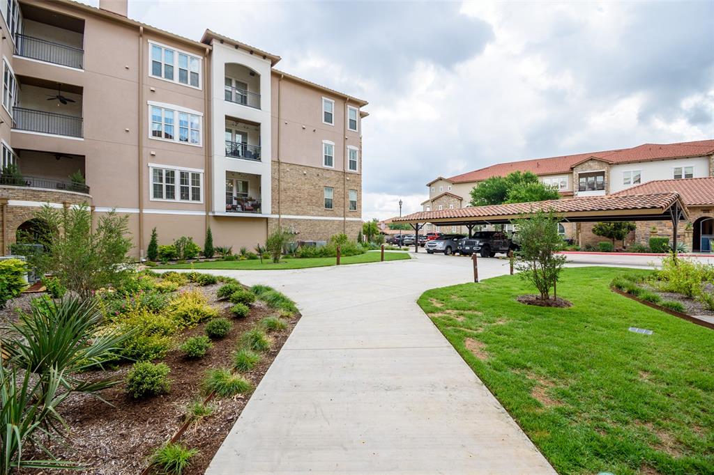 Luxury single-story condo in the gated Positano at Las Colinas offering refined lock-and-leave living in a premier central location. This beautifully maintained 2-bedroom, 2.5-bath residence features hardwood floors throughout, crown molding, recessed lighting, stainless steel appliances, and an open, light-filled layout with high ceilings.

The spacious primary suite includes a spa-style bath with dual sinks and a jetted tub along with a private patio. The secondary bedroom also offers its own private patio providing rare indoor-outdoor living in a condo setting. Additional highlights include generous living and dining spaces, elegant finishes, and thoughtful design throughout.

Located in the highly desirable gated community of Positano at Las Colinas, residents enjoy resort-style amenities including secure access, pool, fitness center, clubhouse, elevator service, and underground and assigned parking options.

Ideally situated minutes from Lake Carolyn, Toyota Music Factory, DFW Airport, major highways, and premier dining and entertainment. Zoned to sought-after Carrollton-Farmers Branch ISD. Move-in ready and perfect for low-maintenance luxury living.