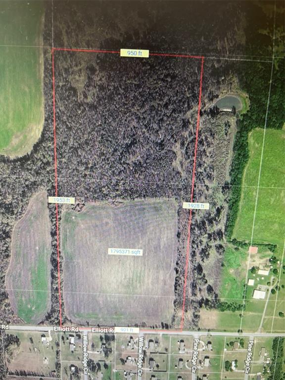 39 ACRES on prime location . over 900 FT frontage on ELLIOT RD .Survey in Transaction Desk . property may have small amount of flood .