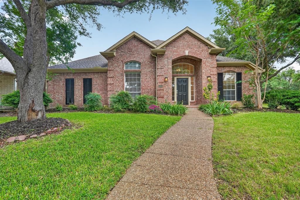 This is the one! Situated on a desirable corner lot and zoned to highly acclaimed Plano schools, this charming 4-bedroom, 2-bath C-shaped home offers comfort, style, and privacy. Beautifully Updated in 2026 with quartz counters, fresh paint and luxury plank flooring to create a bright, modern feel throughout. The inviting entry opens to a spacious formal living and dining, leading to family room with a cozy fireplace, while the large open kitchen features quartz countertops, SS built-in appliances, and plenty of room for gathering. The private primary suite is thoughtfully separated from the additional three bedrooms. Outside, you’ll love the mature trees, attractive landscaping, and attached 2-car garage.