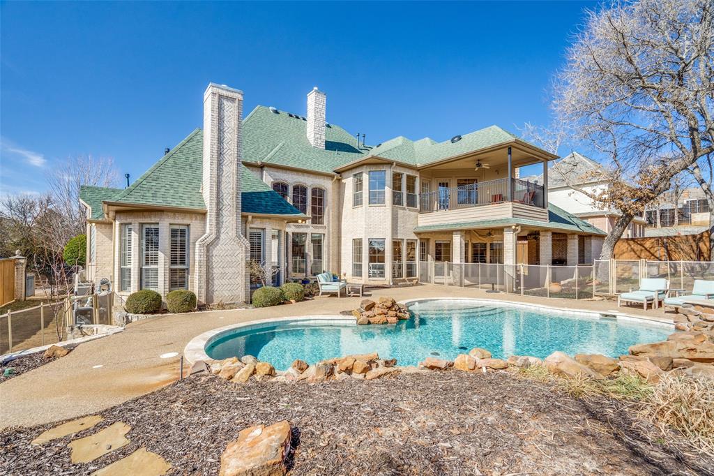 Custom-built estate features 5 beds, 4.1 baths, multiple living areas and windows galore. Pool with intricate rock ledge highlights the yard, perimeter pool fence is ideal. Huge hot tub to entertain. Covered dining & cooking area. Recent updates: refinished saltwater pool & equipment + new spa, backyard cooking area, 3 newer AC units & water heater, electric car charger, power blinds, Nest products, fresh interior paint & trim, lighting & hardware, wood floors on main, roof – 4 yrs. Must see! In the heart of Southlake close to schools, dining, gyms, shopping. Easy access to Hwy 114. 15 min from DFW airport. Highly acclaimed Southlake Carroll schools. Buyer financing fell through so we are ready to sell!