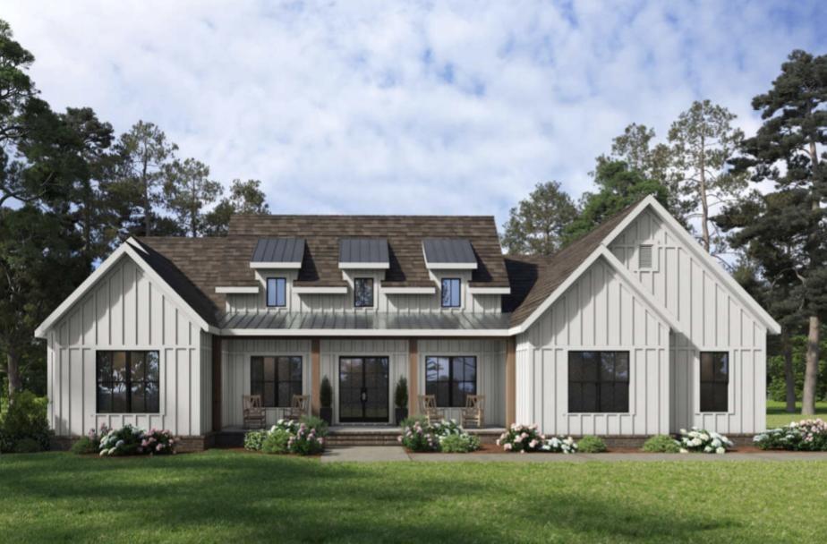 Stunning modern farmhouse, where classic country charm meets contemporary sophistication. 3BR, 2 BA situated on 2 Acres in Edgewood ISD. Inviting covered front porch.  Open-concept floor plan with soaring ceilings and spacious layout perfect for entertaining. Gourmet kitchen with a massive island, paired with sleek, modern finishes and warm, natural wood accents including the vent hood. Striking quartz countertops throughout.  Living room flows seamlessly to outdoor living spaces.  Refreshing natural light throughout.  Striking neutral palette, clean lines, and functional spaces.  Secondary bedrooms separate from primary suite.  Mud Room upon entry from the garage with built in bench.  Beautiful home!  Fireplace, Rain Gutters and much, much more! Primary suite has private access to laundry room from closet. This home offers a timeless yet current retreat.  Premium materials used and pride taken in constructing, Not your standard builder grade.  Feature sheet available for full list of notable upgrades, features and floorpan.  NEW CONSTRUCTION COMING SOON!  Estimated completion Fall 2026!  Photos are illustrative of anticipated final product.  Schedule appointment to see property plans. Currently we have a completed home and another in final stages available to tour.
