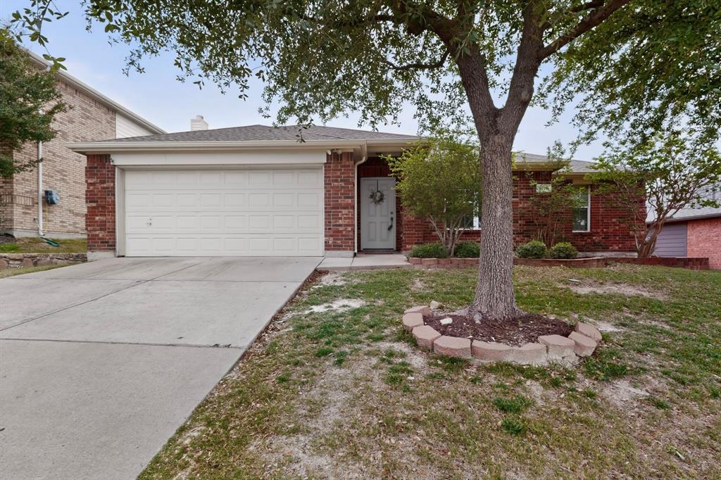 Charming and beautifully updated one-story brick home featuring an expanded covered 30’ x 10’ patio, creating the perfect outdoor retreat for relaxing evenings or effortless entertaining. The thoughtfully renovated kitchen shines with 2024 upgrades including quartz countertops, stylish backsplash, freshly repainted cabinetry, new microwave, and a gas range with griddle top designed for both everyday living and culinary enjoyment. The secondary bath has also been refreshed with updated countertops for a cohesive modern touch. Inside, the well-maintained open-concept layout offers warm and inviting living spaces highlighted by a striking cast-stone mantel fireplace with new gas logs, complemented by two dining areas for added flexibility. The formal dining room near the entry can easily serve as a home office, playroom, or additional flex space to fit your lifestyle. The spacious owner’s suite provides a private retreat with an ensuite bath featuring dual vanities, a jetted garden tub, separate shower, and walk-in closet. Easy-care luxury vinyl flooring flows throughout the home, while the finished attic flooring offers valuable additional storage space. Ideally located near shopping, dining, and highly regarded schools, this move-in ready home combines comfort, style, and convenience in a highly desirable setting. Down Payment Assistance (DPA) programs or interest rate buy-down available with preferred lenders!