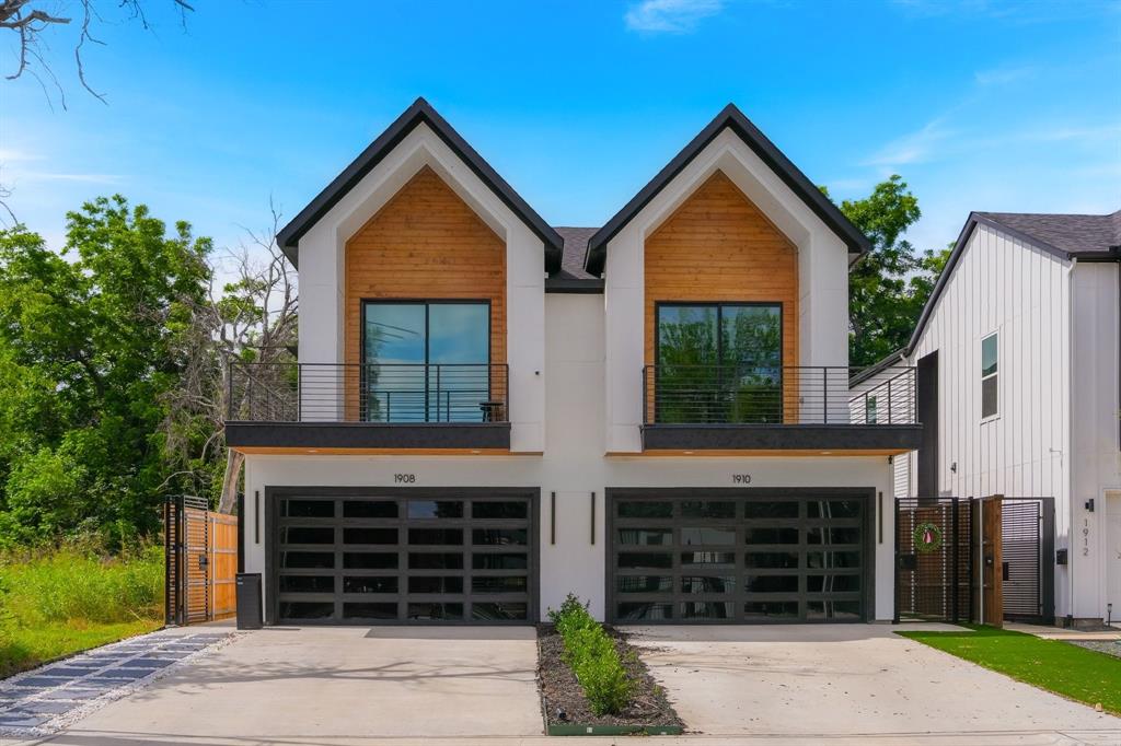 Located in the heart of Trinity Groves, this beautifully upgraded 3-bedroom, 3-bath home offers 2,134 square feet of thoughtfully designed living space with easy access to Downtown Dallas, Bishop Arts, the Design District, and some of the city's best restaurants and entertainment. The open-concept floor plan is filled with natural light and features luxury vinyl plank flooring, designer lighting, soaring ceilings, and a custom glass wine display that adds a unique focal point to the main living area. The kitchen is designed for both everyday living and entertaining, complete with waterfall quartz countertops, stainless steel appliances, custom cabinetry, and a large island with plenty of seating. Recent upgrades to the living area create a warm, modern feel throughout the home. The spacious primary suite includes a spa-inspired bath with a freestanding soaking tub, oversized walk-in shower, dual vanities, and a walk-in closet. Upstairs, you'll also find a flexible bonus space that's perfect for a home office, second living area, or workout space, along with additional updates that enhance the home's overall design. Outside, the private backyard has been upgraded to create an inviting space for relaxing or entertaining, and the garage has been improved with added functionality and style. With thoughtful updates, quality finishes, and an unbeatable location, this home offers the perfect blend of style, comfort, and convenience in one of Dallas' most sought-after neighborhoods.