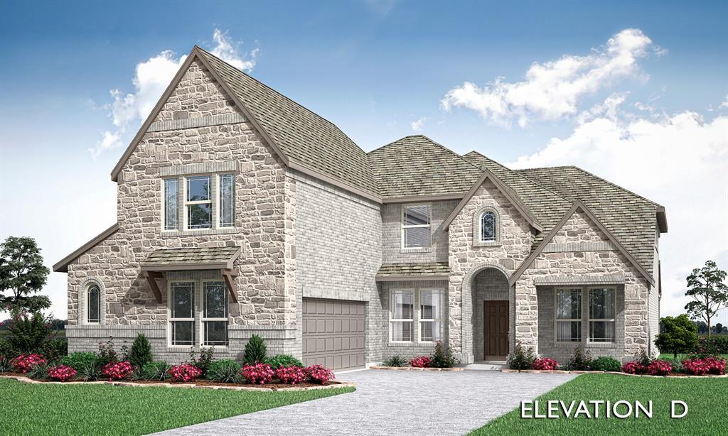 Brand New! Never Lived In! This Spring Cress II by Bloomfield Homes offers 5 bedrooms, 4 bathrooms, game room, media room, study, and formal dining. Situated in the desirable Wildflower Ranch community, this stunning home showcases exceptional curb appeal with a gorgeous brick and stone exterior complemented by an impressive 8' front door, gutters, and 2-inch faux wood blinds throughout, while inside the open-concept layout is designed for both everyday living and entertaining, featuring a Deluxe Kitchen with upgraded quartz countertops, upgraded backsplash, and beautiful cabinetry that flows seamlessly into the main living area; the family room is anchored by a striking tile fireplace that serves as the focal point of the space, while site-finished hardwood flooring extends throughout the main areas of the first level, creating a warm and cohesive design, complemented by 8' interior doors on the first floor and upgraded carpet in all bedrooms for added comfort, with thoughtfully designed spaces including generously sized secondary bedrooms and versatile living areas ideal for relaxation or hosting, all enhanced by quality craftsmanship and modern finishes throughout. Visit Bloomfield Homes today at Wildflower Ranch to tour this gorgeous Spring Cress II.