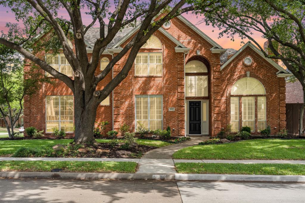!!! HANDS DOWN - BEST OF SHOW !!! NOTHING ON THE LIST OF WANTS MISSING !!  YES TO THESE UPDATES !! YES TO UNDER PRICED AND OVER IMPROVED !!! MULTIGENERATIONAL  FLOOR PLAN - PLANO WEST LOCATION - 5 BIG BEDROOMS OR 4 WITH MEDIA ROOM !! BOOK CASED LIBRARY WITH ENSUITE BATH DOWNSTAIRS - 3 BATHS DOWN - HUGE PRIMARY BEDROOM  DOWNSTAIRS  WITH  A BUILT - OUT OVERSIZED  WALK-IN CLOSET - LARGE  PRIMARY BATH WITH ALL NEW HARDWARE - NEW CARPETS AND WOOD FLOORS - NEW $$$ IN APPLIANCES - COMPLETE  POOL REMODEL - LARGE PATIOS - GRASSY SIDE YARD  AND ABLE TO FENCE ....IT IS  PERFECT FOR PRIVACY , KIDS AND PETS  PLUS A SEPARATE LOCATION FROM THE POOL- 3 DETAILED GARAGES - ROOF REPLACED - COMPLETELY PAINTED INSIDE AND OUT - EVERY SURFACE HAS BEEN TOUCH !! THIS HOME SOLVES MOST STORAGE PROBLEMS WITH A HUGE ROOM SIZE SHELVED CLOSET IN THE UPSTAIRS GAMEROOM - EASY ACESS  WALK-IN FLOORED  ATTIC -3 OR 4 BEDROOMS UP WITYH 3 FULL BATHS-MEDIA ROOM IS THE 4TH BEDROOM IF NEEDED. LARGE GRASSY AREAS ON THE SIDE OF THE HOUSE AND BEHIND THE POOL. THIS IS A MUST SEE HOME!
