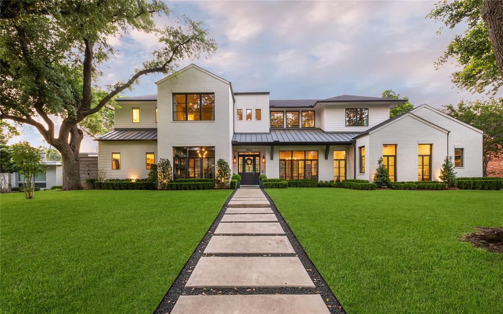 Known for a commitment to quality and creative design, this gorgeous transitional home was meticulously executed by award-winning Rosewood Custom Builders. Spacious open floor plan with museum walls, hardwoods throughout, floor-to-ceiling Lincoln windows for abundant natural light. The kitchen features Wolf and Sub-Zero appl., and huge eat-around island. Outdoors, find an expansive covered patio and sun shades, grilling area, fireplace, large grassy yard and mature trees. Modern straight-line pool by Claffey. Fantastic location with little-to-no through traffic and quick access to Tollway, Preston Center, Preston Royal Shopping. Addtl features include a 3-car garage, temp-controlled workroom, and formal office.