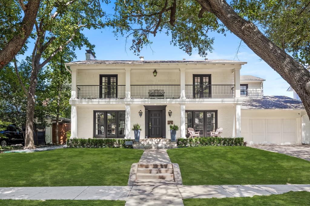 Nestled on a prime block in highly sought-after West Highland Park, this beautifully redone traditional home seamlessly combines timeless charm with modern functionality. The main level features a lovely, updated kitchen with a cozy breakfast room and built-in banquette, perfect for casual dining. The family room, complete with a wet bar and fireplace, opens to meticulously landscaped grounds, a sparkling pool, and a separate turfed play yard, ideal for entertaining. Upstairs, the expansive primary suite includes its own fireplace, luxurious his and hers closets, and a spa-like bath. Three additional spacious bedrooms and a versatile playroom complete the second level. Designer touches throughout the home include stunning wallpapers by Schumacher and Quadrille. With three fireplaces, ample storage, and an attached two-car garage, this home is as practical as it is beautiful.