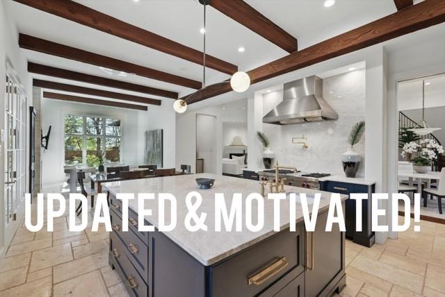 *****MOTIVATED SELLER***** !!! *****GOLF MEMBERSHIP available at the prestigious Vaquero Golf Club for your buyer to purchase upon closing, subject to club approval***** ~ THIS IS IT! This stunning home has been extensively updated in 2024-2025 and is move-in ready for you now! Light, bright, and beautiful updates include paint, flooring, designer wallpaper, Roman clay, spindles, fixtures, chandeliers, a primary soaking tub & shower, and so much more! ~ An elevator was installed to increase accessibility to the dynamic upstairs living areas. ~ The owner has shown a tasteful hand, transforming this home into a sleek and modern showpiece! ~ Located on the GREENBELT and incorporating flexible outdoor living spaces, this home offers options for luxurious entertaining inside and out. ~ Enjoy an intimate cocktail with friends or an expansive holiday party, or luxuriate in quiet reflection on the patio overlooking the sparkling, oversized swimming pool, complete with an attached spa and tanning ledge. ~ Open concept with great flow from the entrance to the living area, formal dining, and a Gourmand's Dream Kitchen with an extensive island, Wolf gas cooktop & vent, built-in refrigerator, freezer drawers, three dishwashers, & abundant flexible storage ~ The Primary Retreat includes a sitting area, THREE closets, and private washer-dryer space ~ Gorgeous ensuite bedrooms, including a Casita which could be great for guests or staff ~ Huge game room ~ There is also a BONUS room which would make a great bunk-room, exercise room, or a retreat for the artist seeking incredible natural light ~ You even have your own PRIVATE putting green! ~ Fun wet bar for those friendly cocktail parties! ~ TRUE three-car garage with fresh epoxy ~ The property even features an interior storm shelter across from a mudroom space ~ This is your opportunity to enjoy the exclusive gated community of Vaquero, the premium address in Westlake. With so much incredible living space, you may never leave home!