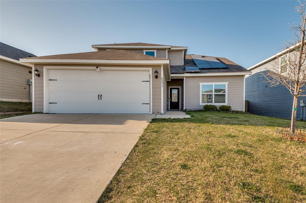Great price! Great home! This 4 bedroom, 2.5 bath is priced to sell and move in ready. One owner and well cared for, this home features the primary bedroom on the first floor and 3 more spacious bedrooms on the second. This open floor plan is full of natural light and space for a growing family. Motivated seller with great floor plan in a developing neighborhood! No survey on file, buyer to purchase. Please note the solar panels were leased and are being removed, they do not convey unless buyer would want to take over.