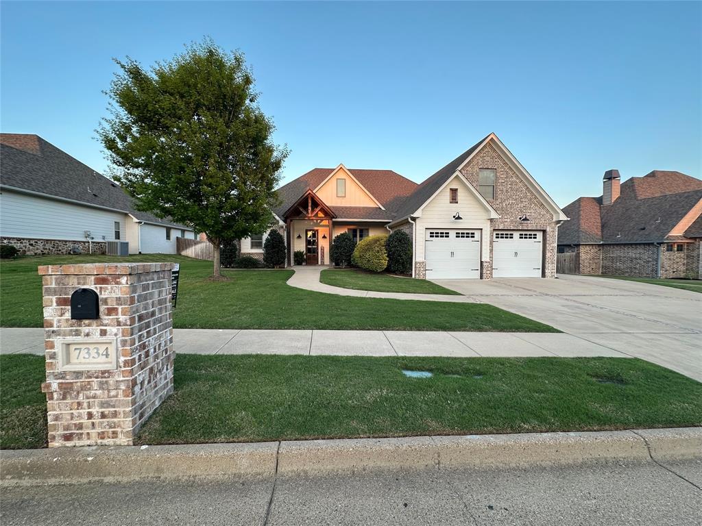 Located in the heart of South Tyler in Oak Creek subdivision, this beautiful 4-bedroom, 3 bathrooms plus separate office offers style and convenience. Custom built by Wilson Homes . This home has 2,576 soft. and features open concept living space with vaulted ceilings perfect for everyday living and entertaining. The kitchen features custom cabinetry and generous granite counter space along with high end appliances and a gas cook top. Enjoy the Split arrangement with the master and two bedrooms on First floor plus 2 bathrooms. The fourth large bedroom and bathroom are located upstairs, easily can be used and an additional living area. Take advantage of this home's prime location close to walking trails and everything South Tyler has to offer. Don’t miss this opportunity to make this beautiful home yours.