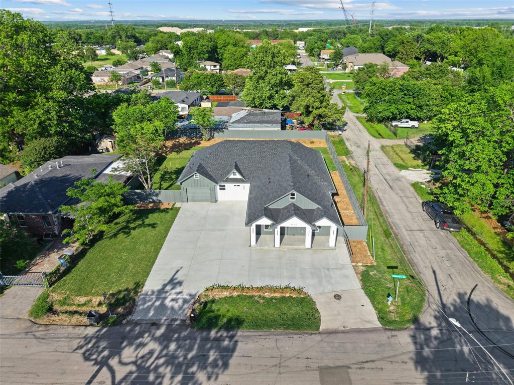 Beautiful, Spacious & Completely Remodeled home offering modern elegance, generous space and a highly convenient location just minutes from Dallas. Situated on an oversized corner lot, this stunning property features 4 spacious bedrooms and 3 elegant full bathrooms, thoughtfully redesigned with contemporary finishes throughout. From the moment you arrive, the circular driveway provides both curb appeal and added convenience along with a front entry access ramp. Inside, you’ll find a bright and open layout complemented by gorgeous white cabinetry, sleek natural Quartz countertops and a fully updated kitchen equipped with stainless steel appliances & an oversized island—perfect for both everyday living and entertaining. The primary suite offers a true retreat, highlighted by an elegant ensuite bathroom with a luxurious freestanding soaking tub and modern design touches. Step outside to a huge landscaped backyard with endless possibilities for outdoor living, gatherings or future enhancements. Ideally located within 10 minutes of Downtown Dallas and offering easy access to major freeways, this move-in-ready home combines style, comfort, and accessibility. Don't miss out, Hurry send your offer Today!