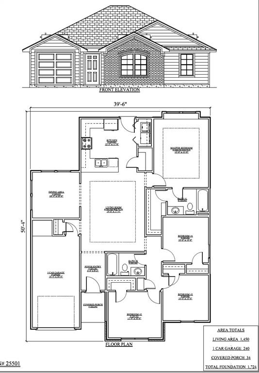 New Construction - Incomplete- One story 3 bedroom 2 Bath, New build with open floor plan.  Granite or Quartz kitchen countertop and Luxury Vinyl Plank throughout the house except the bedrooms.  There will be carpet in all 3 bedrooms.